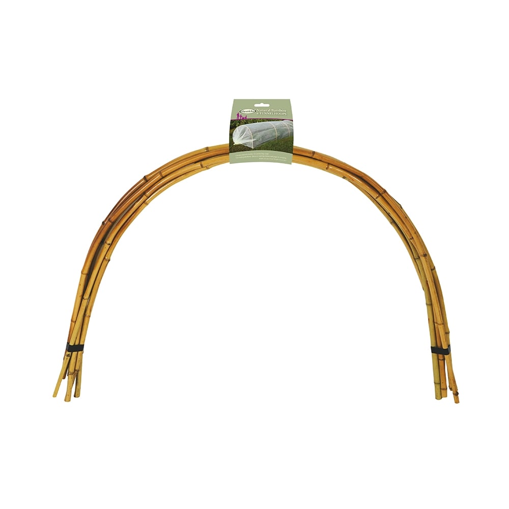 Natural Bamboo Tunnel Hoops W1m x H61cm - (6)