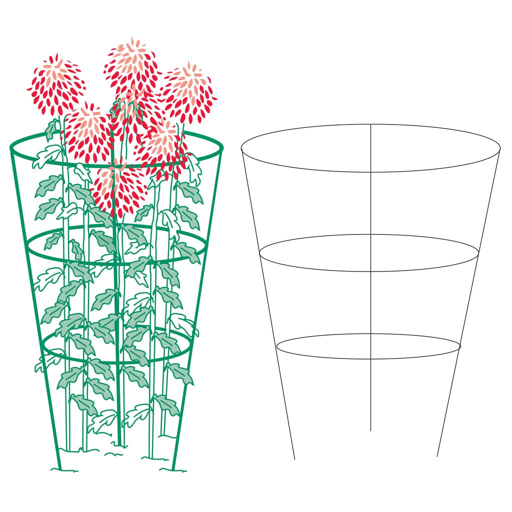 Flower Cone H76cm x 38cm Ø