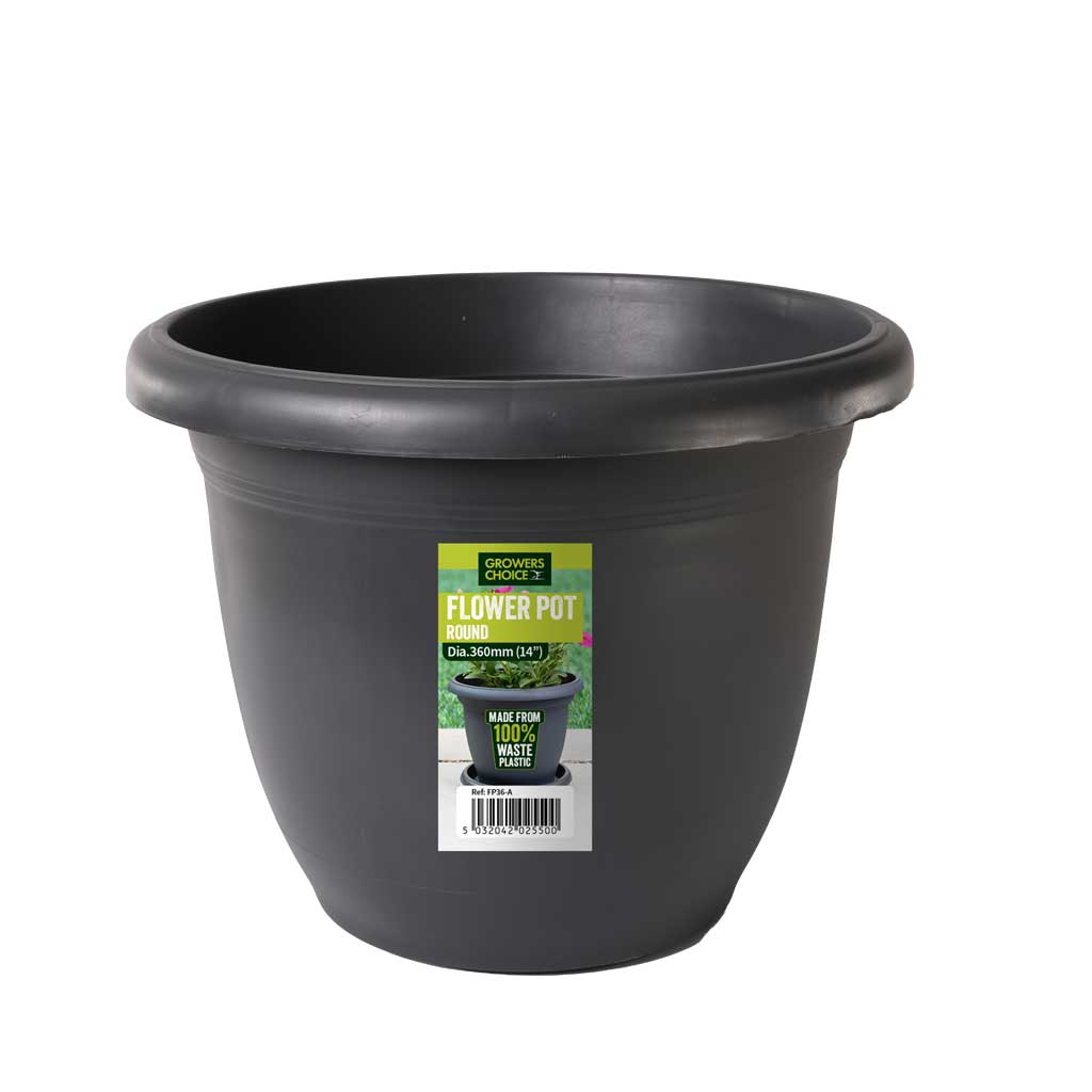 Flower Pot Anthracite 360 x 250mm