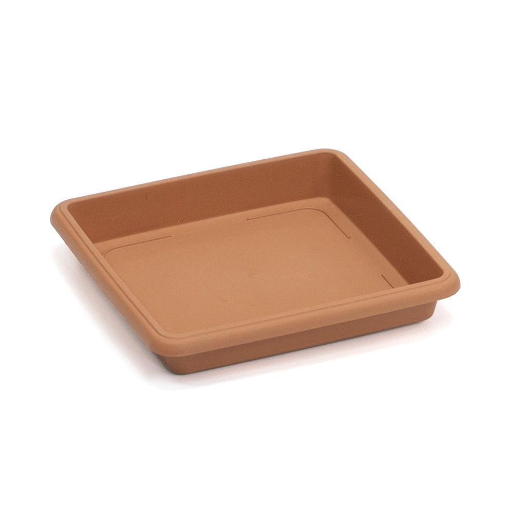 Square Pot Saucer Terracotta 145mm