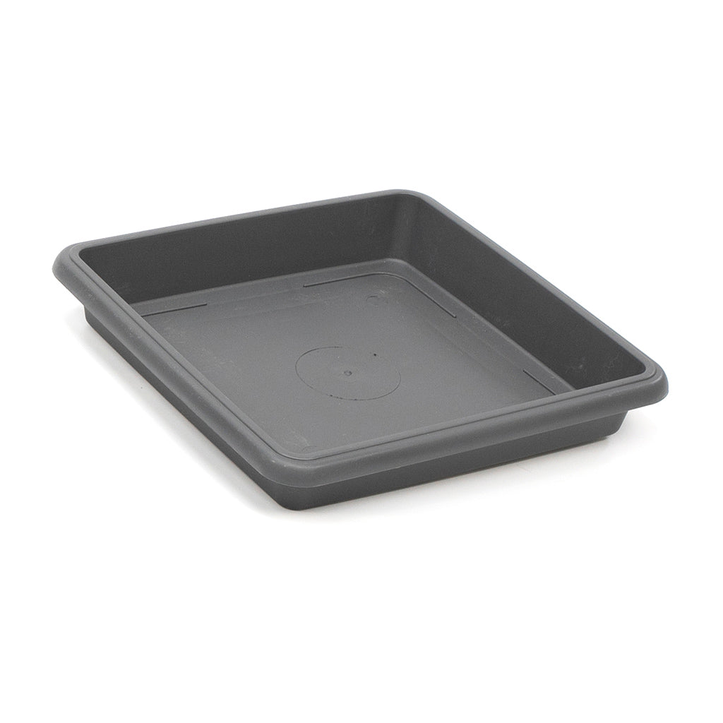 Square Pot Saucer Anthracite 225mm