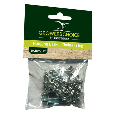 Hanging Basket Chain 3 leg - 12" - 300mm