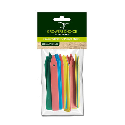 Coloured Plastic Plant Labels 4" 100mm