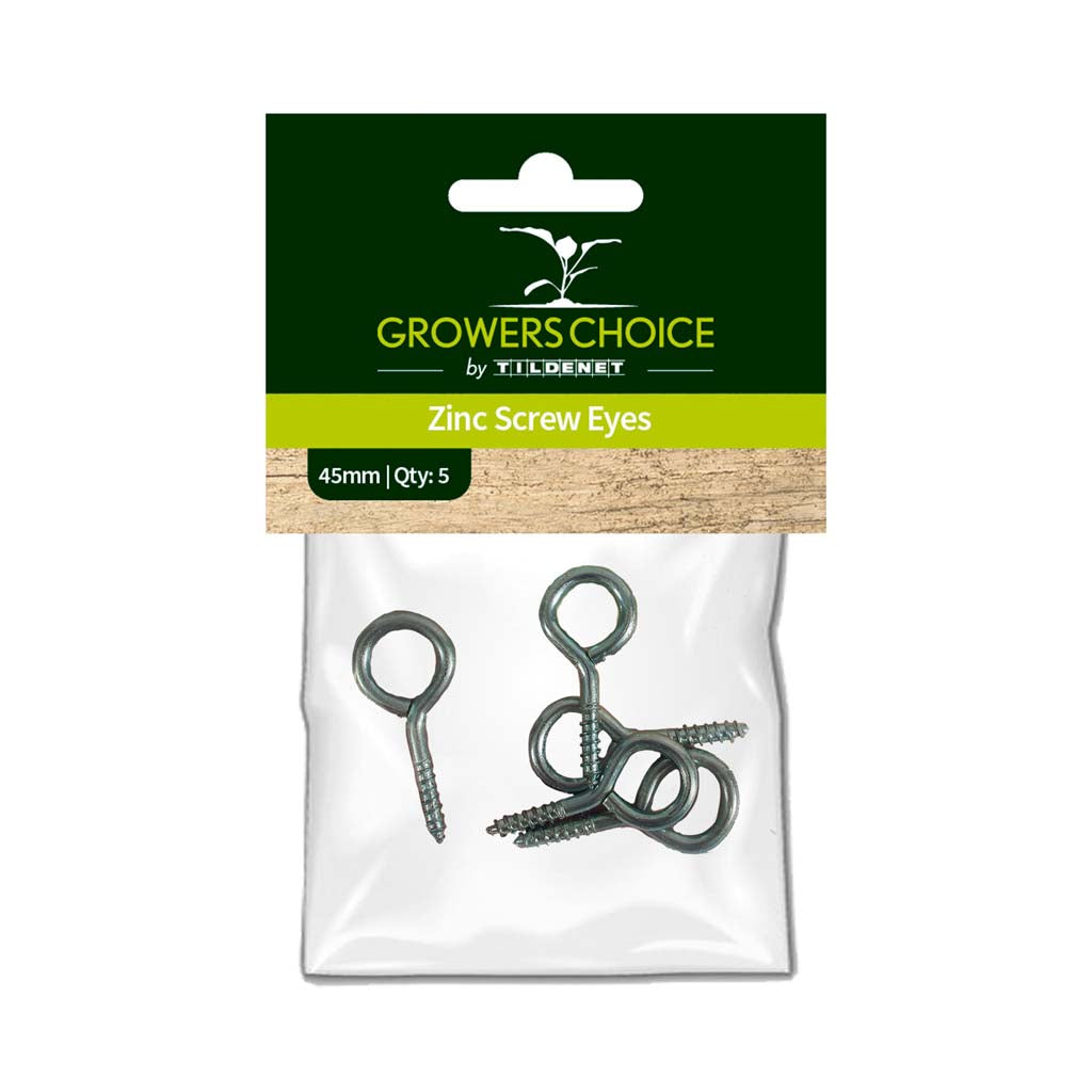 Zinc Screw Eyes 45mm