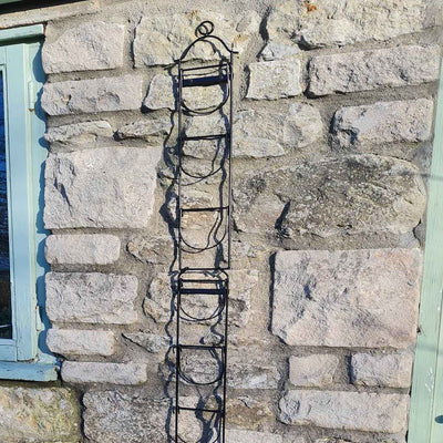 Tall Wall Pot Holder - 10 Pots - W12cm x H170cm