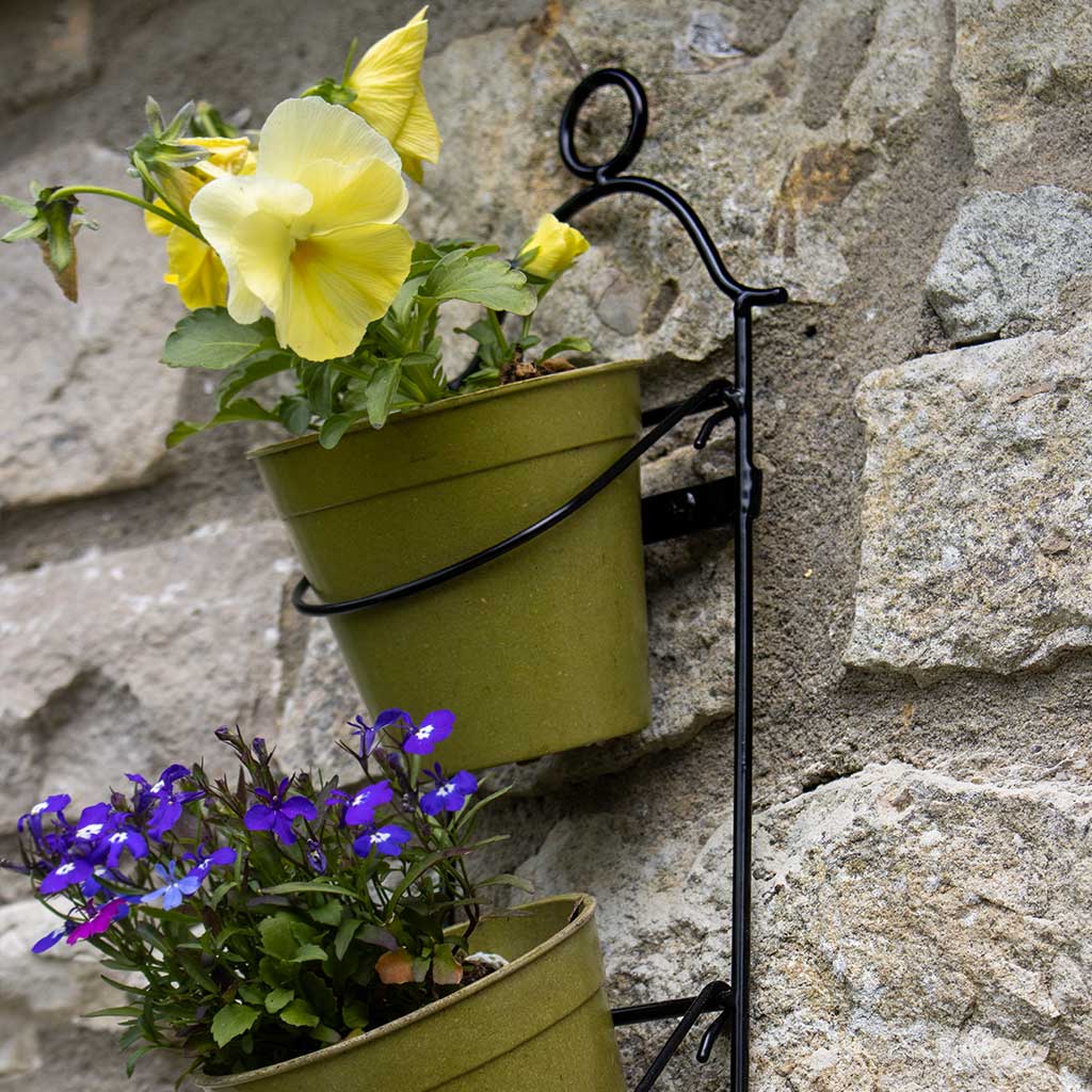 Tall Wall Pot Holder - 10 Pots - W12cm x H170cm